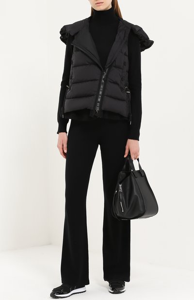 Пуховый жилет с капюшоном и косой молнией MONCLER, арт. B2-093-48962-80-53227, фото 2