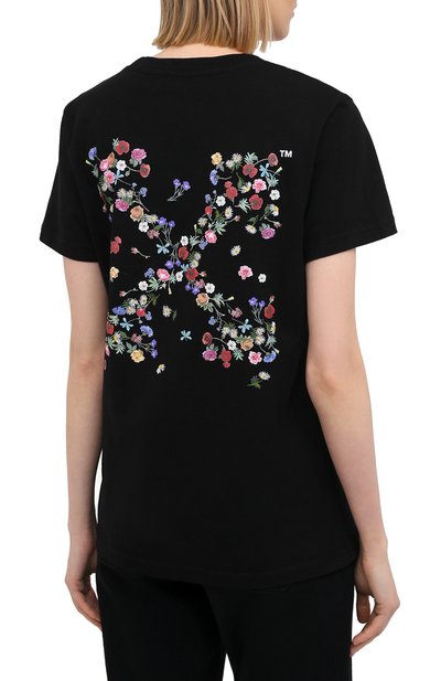 Хлопковая футболка OFF-WHITE, арт. 0WAA049R21JER003, фото 4