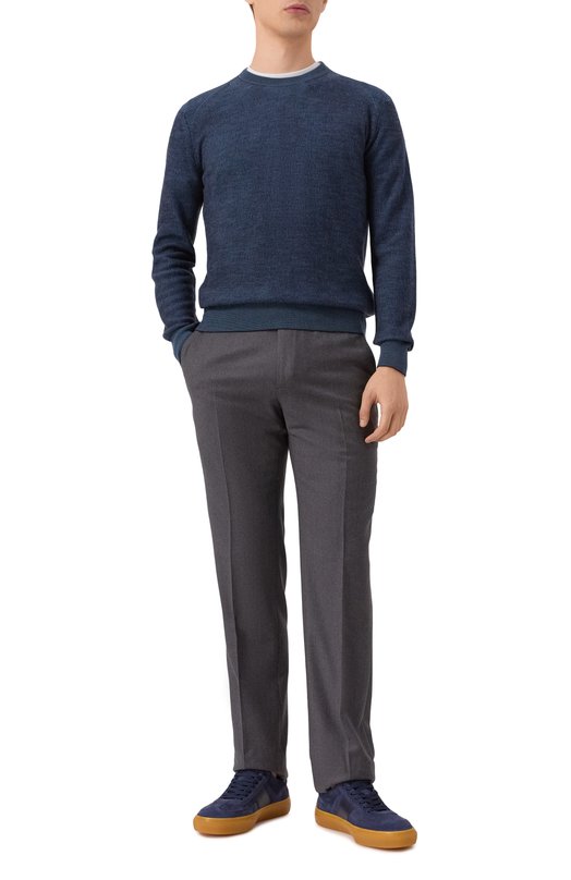 Джемпер из кашемира и шерсти Brioni UMQ90L/0CK12 Синий  UMQ90L/0CK12 Фото 2