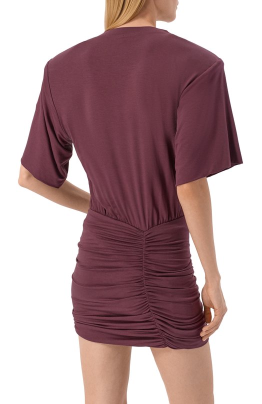 Платье из вискозы и шелка The Andamane T190181A/TJV053 Фиолетовый  T190181A/TJV053 Фото 3