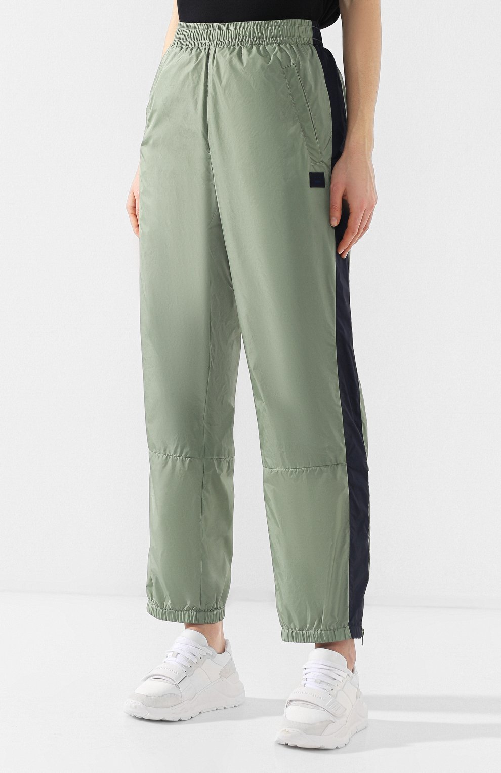 Брюки с лампасами ACNE STUDIOS зеленого цвета по цене 19950 руб., арт. CK0004/W, фото 3 Брюки с лампасами ACNE STUDIOS, арт. CK0004/W, фото 3
