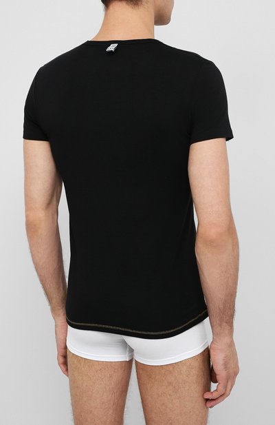 Хлопковая футболка DIRK BIKKEMBERGS, арт. VBKT04830, фото 4