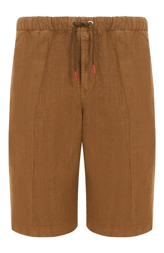 Льняные шорты Kiton UPR004LK0604F07 Коричневый UPR004LK0604F07