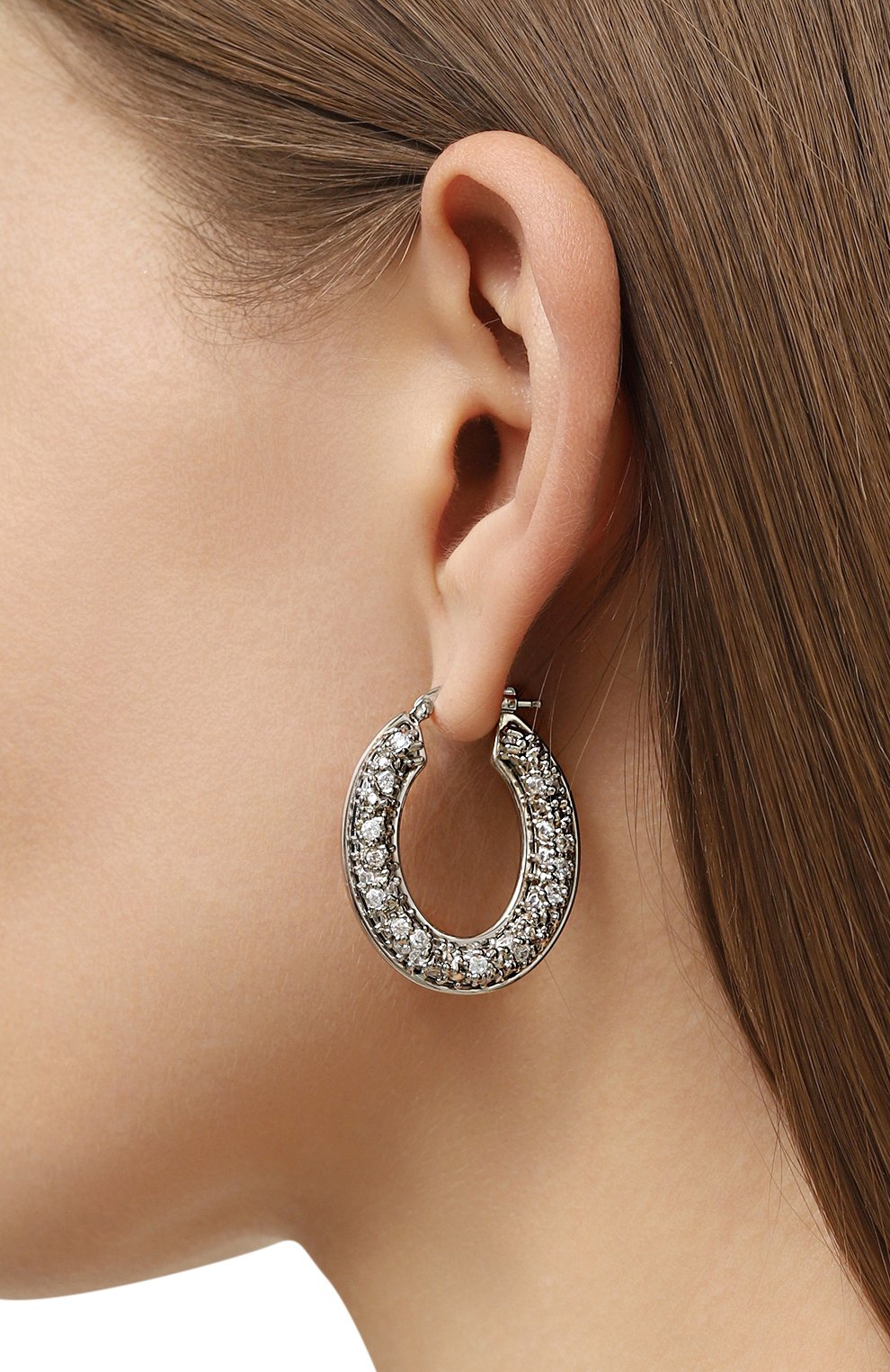 Серьги JIL SANDER серебряного цвета по цене 73700 руб., арт. J56VG0010 P5092, фото 2 Серьги JIL SANDER, арт. J56VG0010 P5092, фото 2