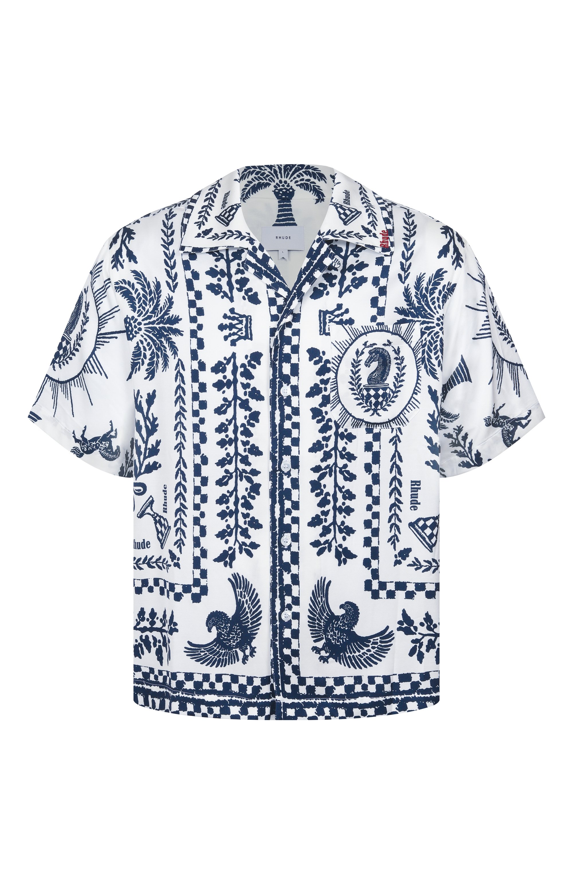 Рубашка из вискозы RHUDE, арт. RHSS26SR02358, фото 1