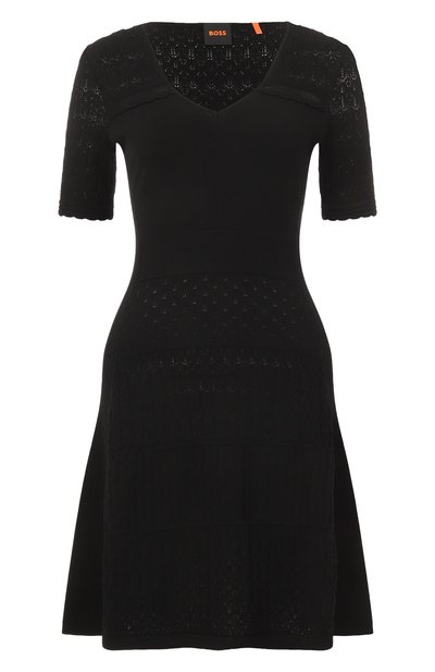 Женское платье из вискозы BOSS ORANGE, арт. 50538308