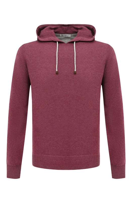 Худи из шерсти и кашемира Brunello Cucinelli M3623B2228 Розовый M3623B2228