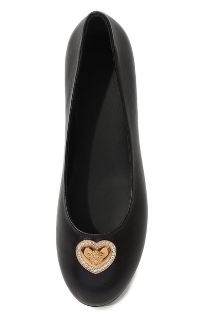 Кожаные балетки VERSACE, арт. 1005795/1A00133/34-38, фото 4