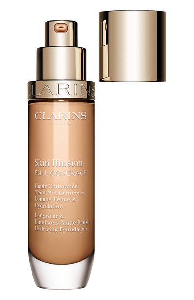 Тональный крем с матовым эффектом skin illusion full coverage, оттенок 108w (30ml) CLARINS цвета по цене 6200 руб., арт. 80106988, фото 3 Тональный крем с матовым эффектом skin illusion full coverage, оттенок 108w (30ml) CLARINS, арт. 80106988, фото 3