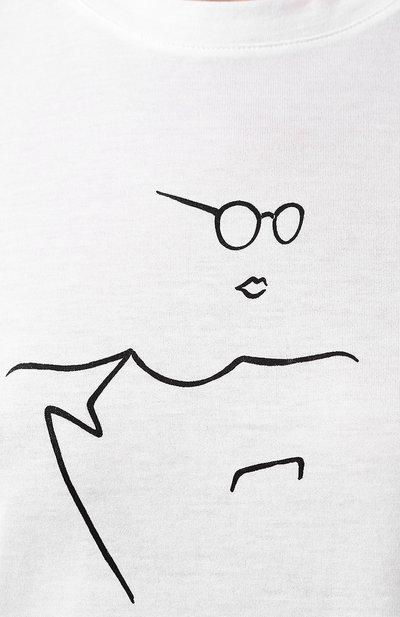 Хлопковая футболка GIORGIO ARMANI белого цвета по цене 52800 руб., арт. 3GAM61/AJEJZ, фото 5 Хлопковая футболка GIORGIO ARMANI, арт. 3GAM61/AJEJZ, фото 5