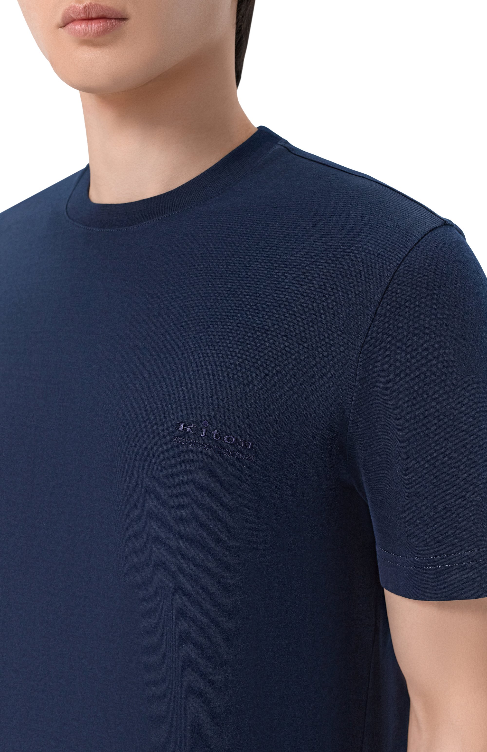 Хлопковая футболка KITON, арт. UMM0745, фото 5