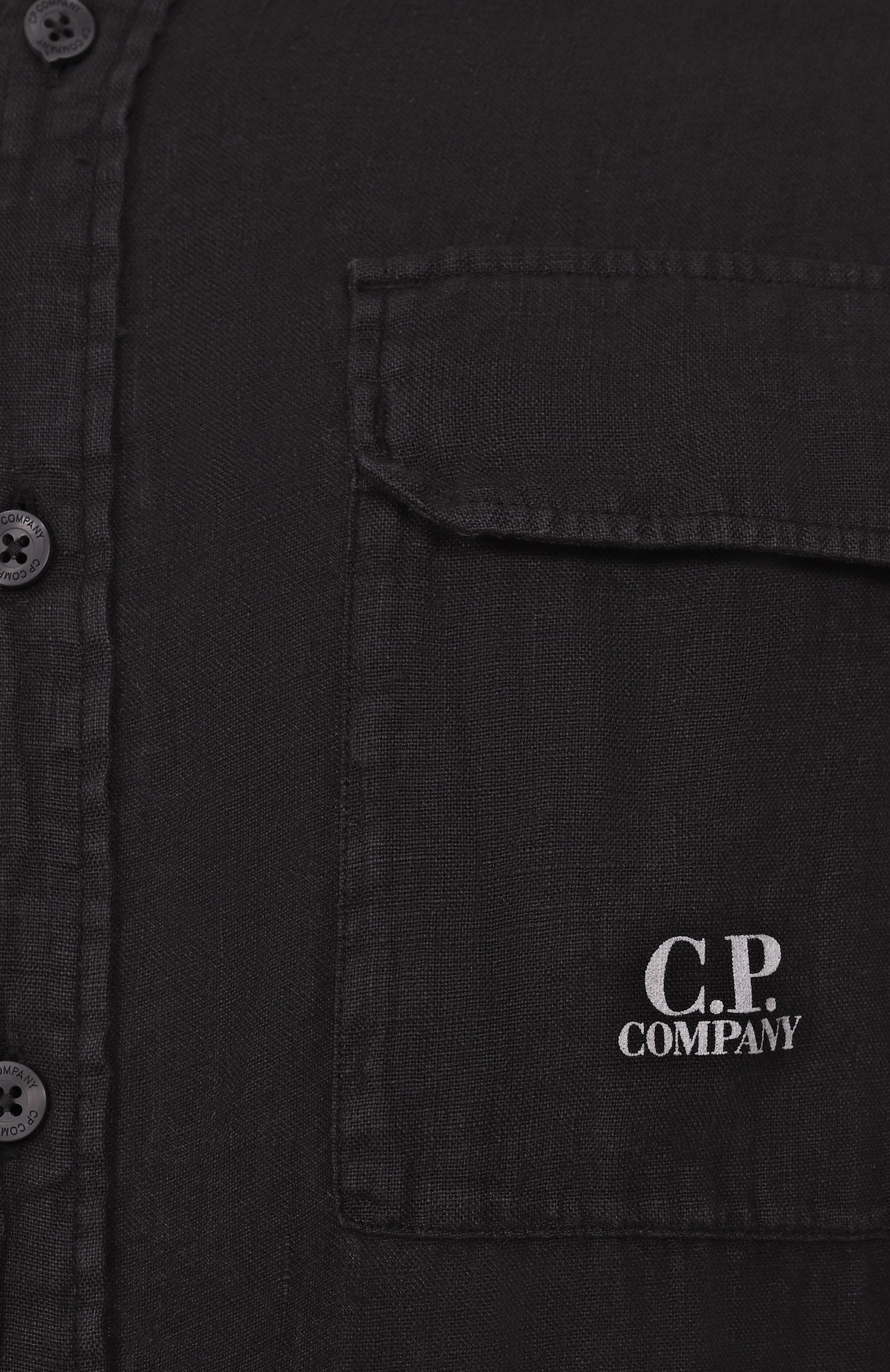 Льняная рубашка C.P. COMPANY, арт. 18CMSH250A005415G, фото 6