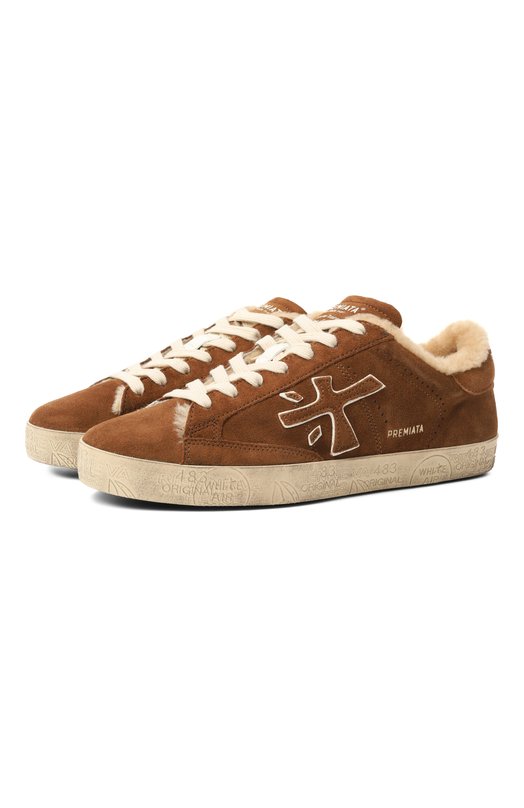 Замшевые кеды Steven-D Premiata STEVEND/VAR 7899M Коричневый STEVEND/VAR 7899M
