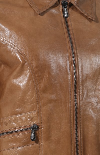 Кожаная куртка на молнии с отложным воротником BOTTEGA VENETA, арт. 513680/VEL00, фото 5