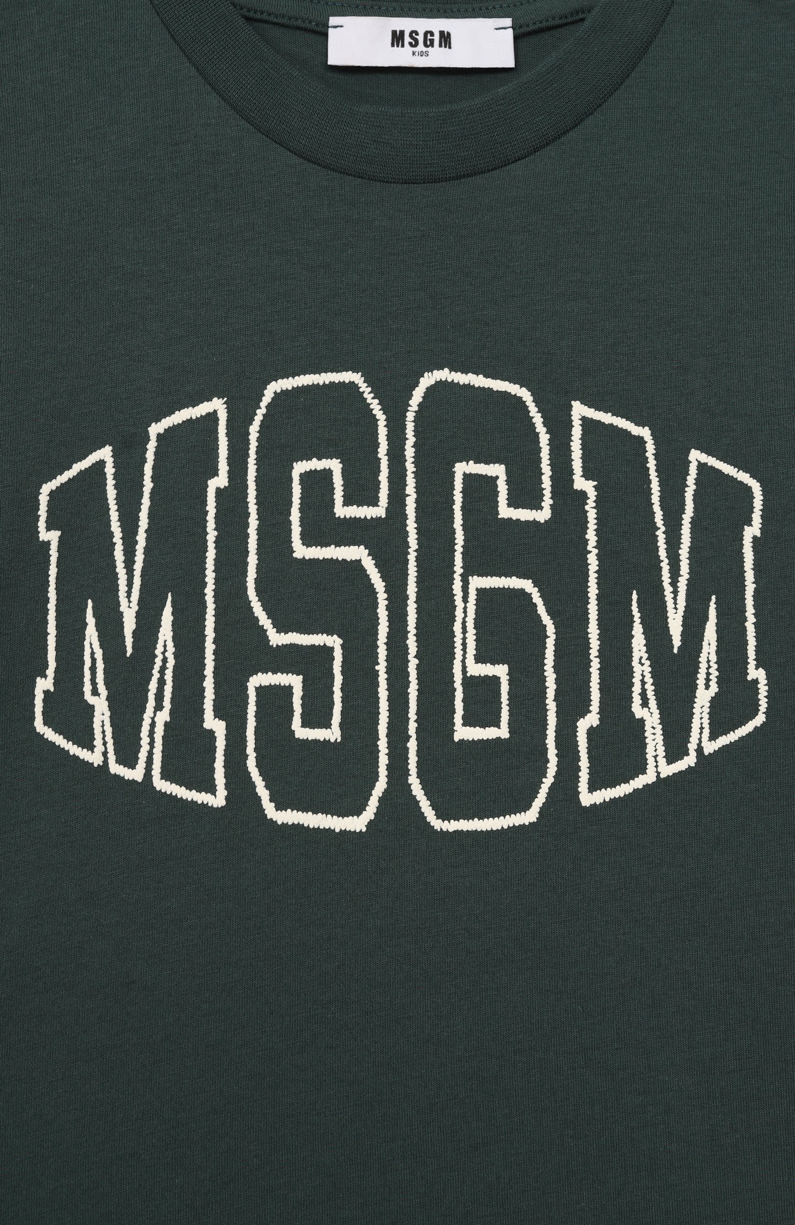 Хлопковая футболка MSGM KIDS, арт. F6MSJUTH038, фото 3