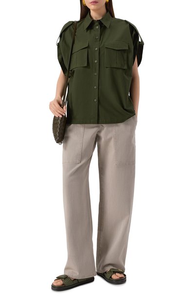 Хлопковая рубашка ELIE SAAB, арт. SH089NS25/P0009, фото 2