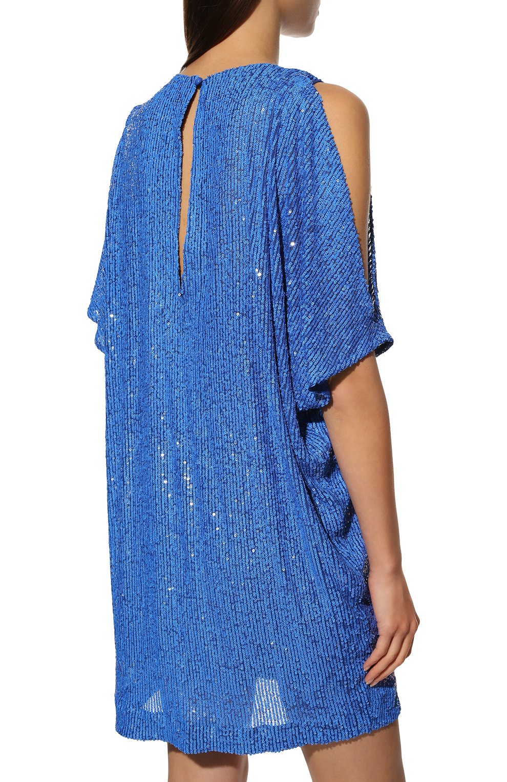 Платье с отделкой пайетками IN THE MOOD FOR LOVE синего цвета по цене 59950 руб., арт. GI0VANNI DRESS, фото 4 Платье с отделкой пайетками IN THE MOOD FOR LOVE, арт. GI0VANNI DRESS, фото 4
