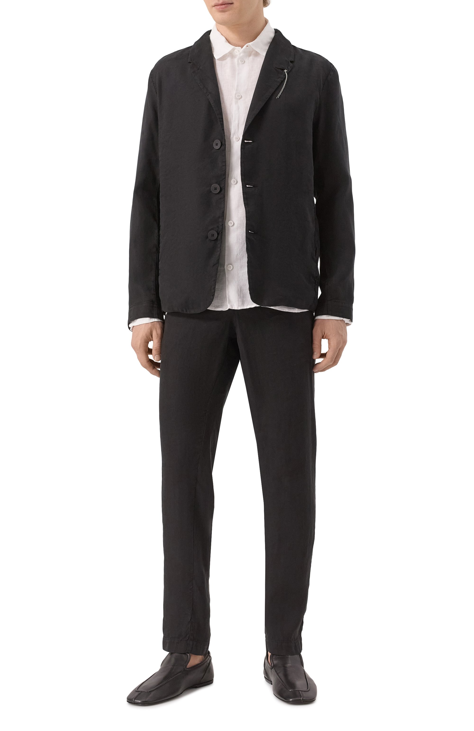 Льняная рубашка TRANSIT белого цвета по цене 31700 руб., арт. CFUTRZV310, фото 2 Льняная рубашка TRANSIT, арт. CFUTRZV310, фото 2