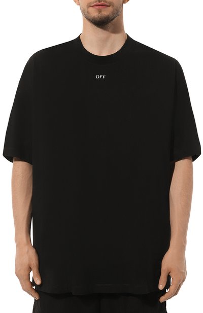 Хлопковая футболка OFF-WHITE, арт. 0MAA161C99JER001, фото 3