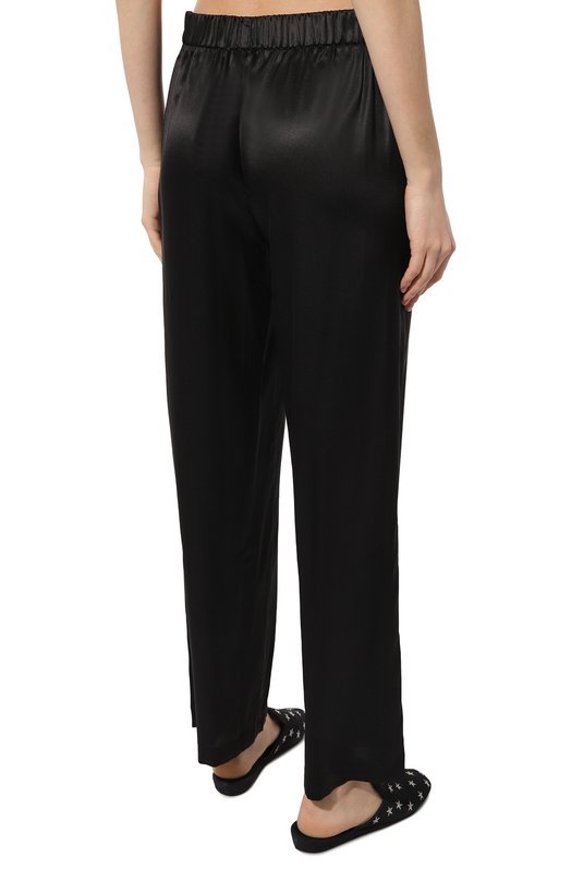 Шелковые брюки Ritratti Milano Чёрный, фото 4