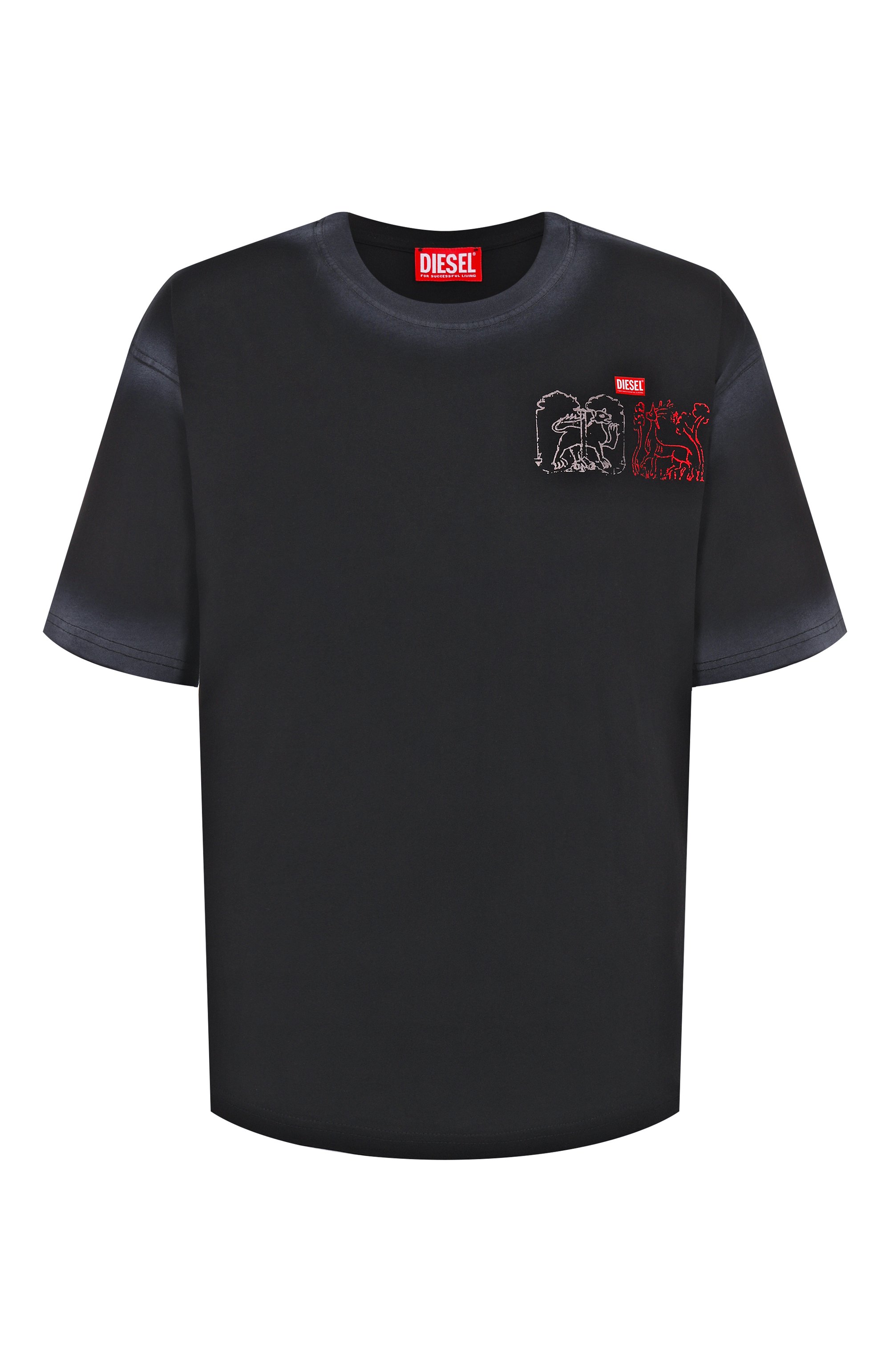 Хлопковая футболка DIESEL, арт. A19570/0PLBS, фото 1