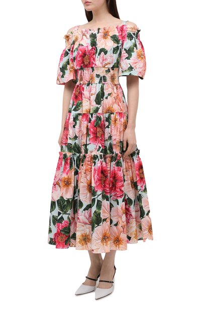 Хлопковое платье DOLCE & GABBANA, арт. F68E1T/HS5H9, фото 3