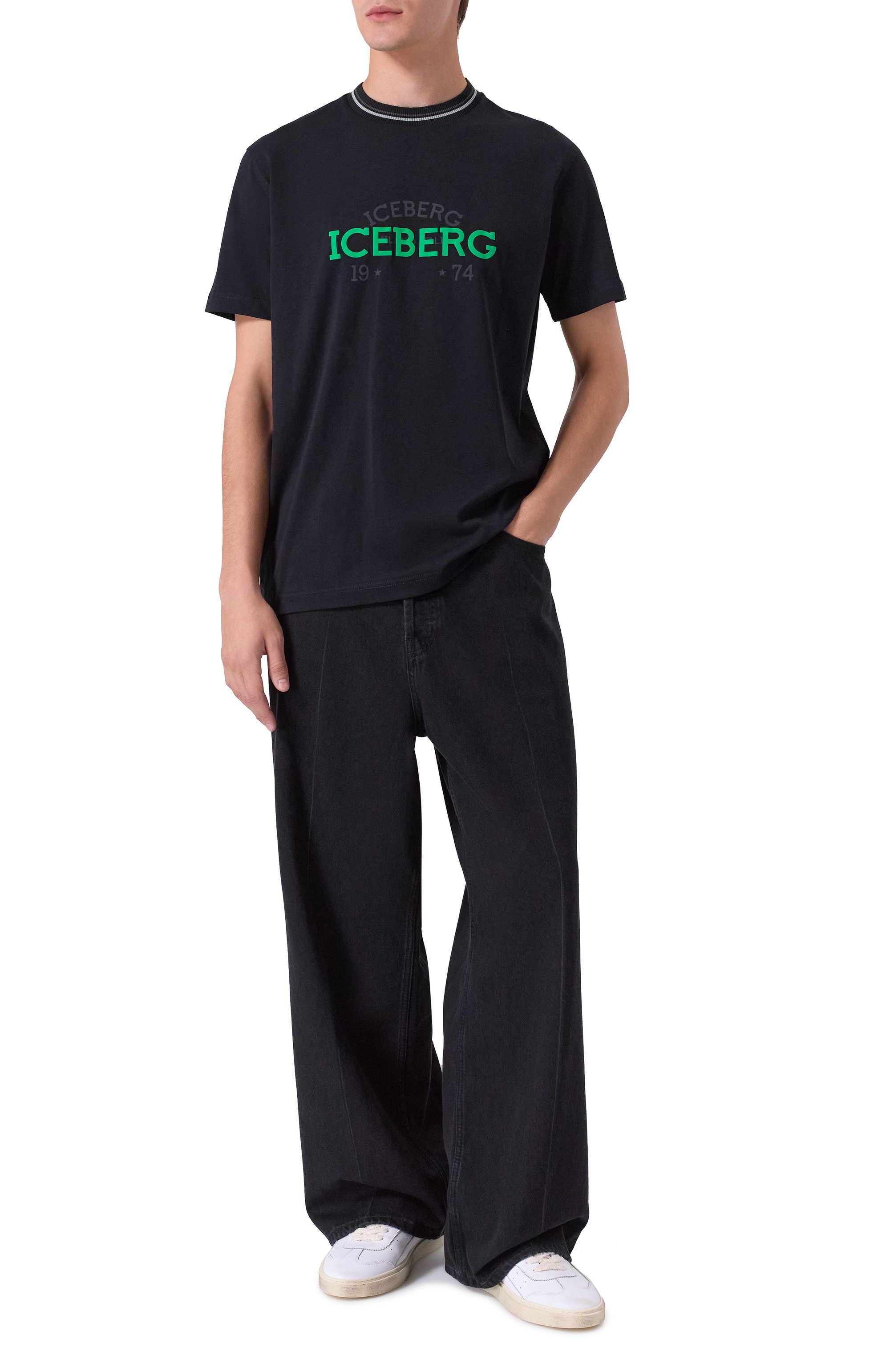 Хлопковая футболка ICEBERG, арт. F010/6325, фото 2