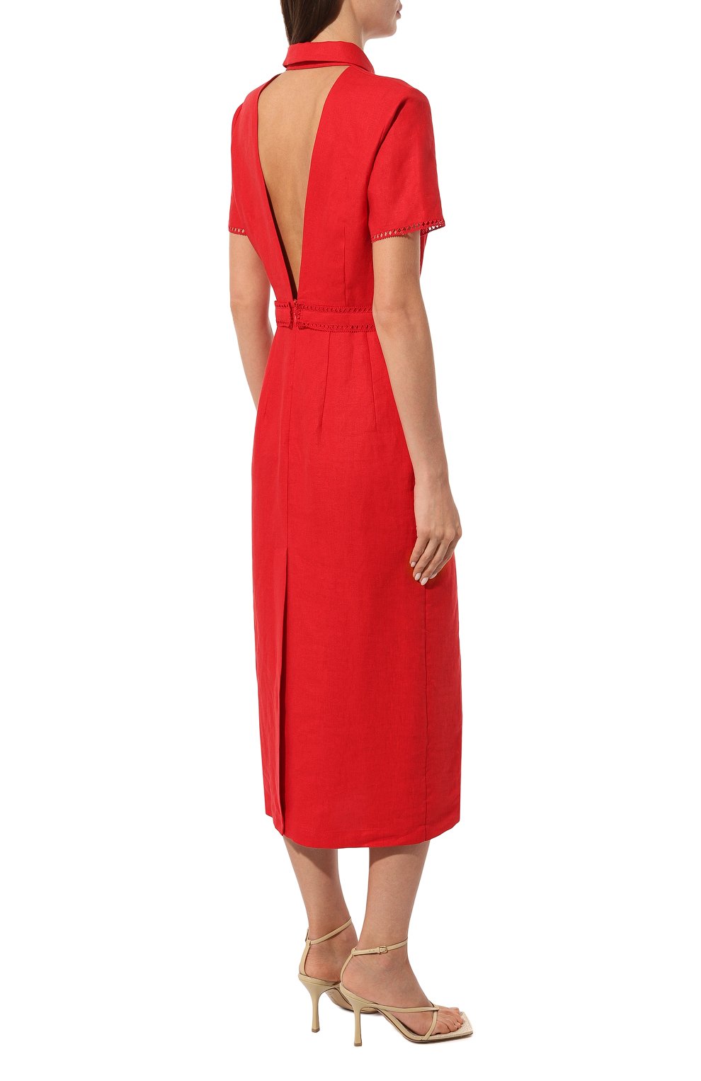 Льняное платье ALEXANDRA GEORGIEVA BY KRESTETSKAYA STROCHKA, арт. L1-018kr23, фото 4