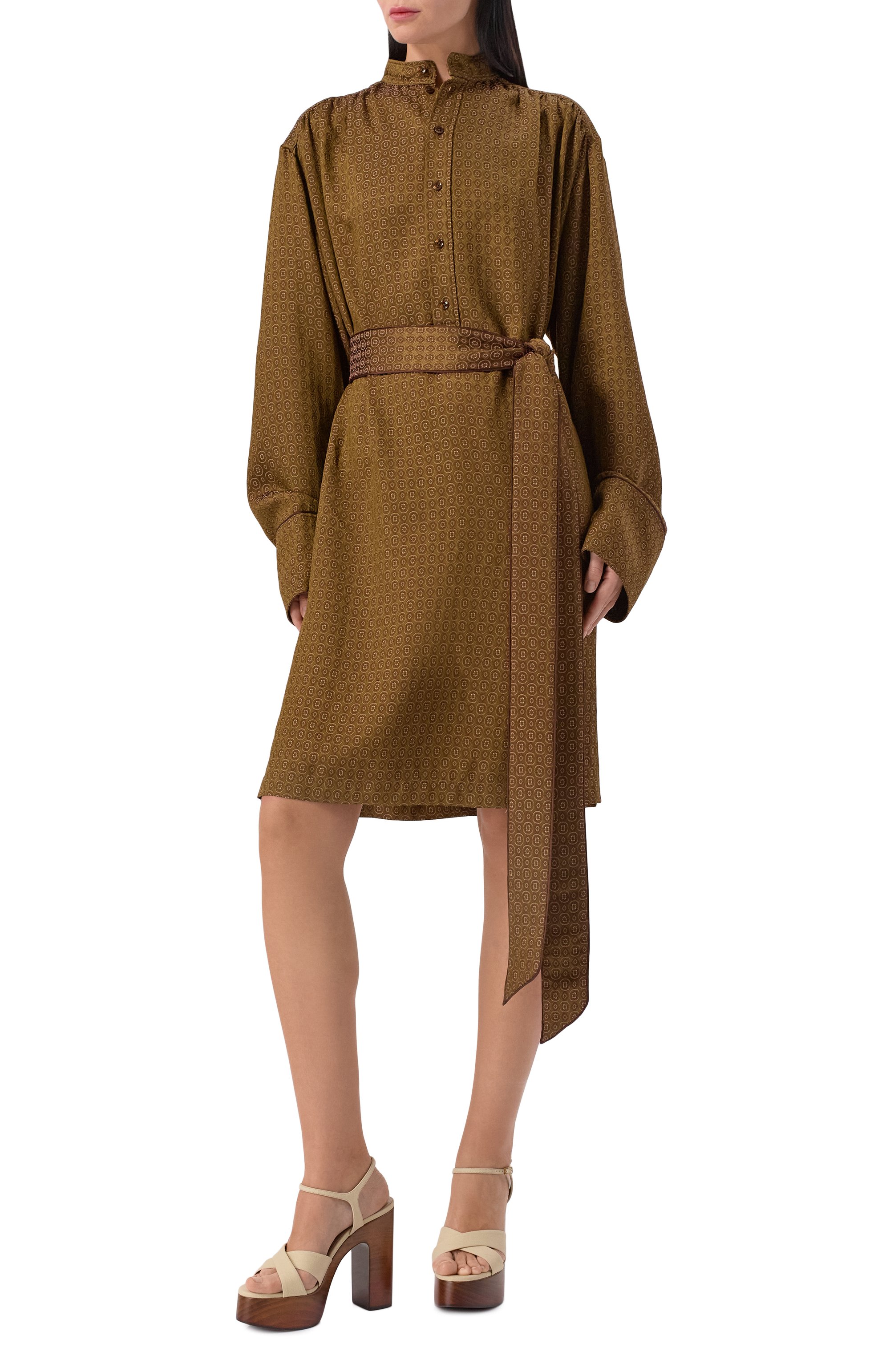 Текстильные босоножки bianca SAINT LAURENT, арт. 775218/AAC94, фото 3