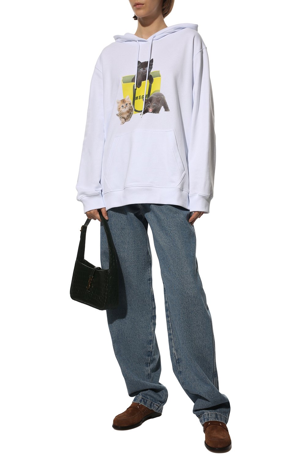 Хлопковое худи MSGM, арт. 3341MDM173 227799, фото 2