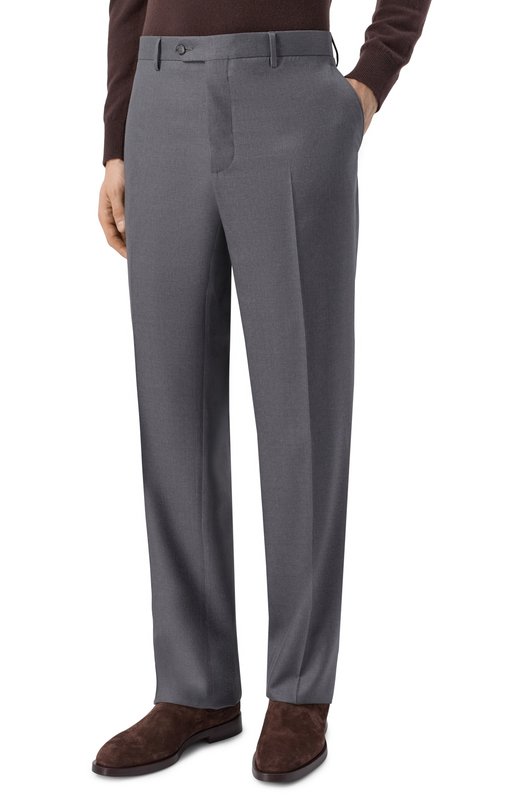 Брюки из шерсти и шелка MVST M26.CSM.T410/953-W00L/SILK Серый  M26.CSM.T410/953-W00L/SILK Фото 3