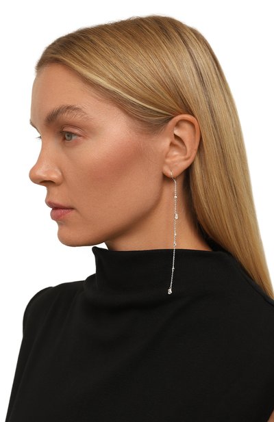 Серьги-цепочки с лунными камнями и топазами MOONKA, арт. wt-her-mns, фото 2