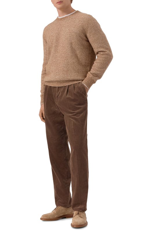 Вельветовые брюки Brunello Cucinelli M280UE1710 Коричневый  M280UE1710 Фото 2