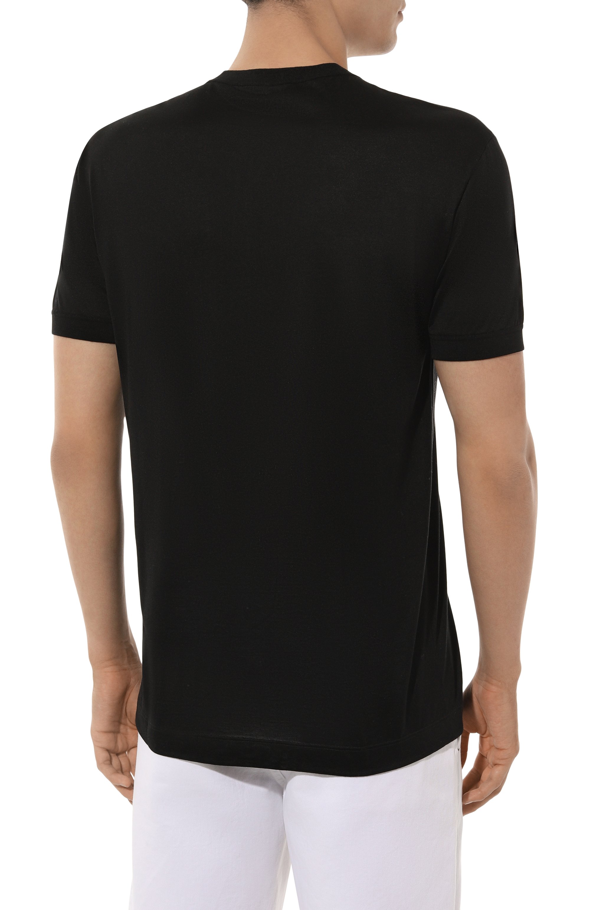 Шелковая футболка DOLCE & GABBANA, арт. G8QK3Z/FU75F, фото 4