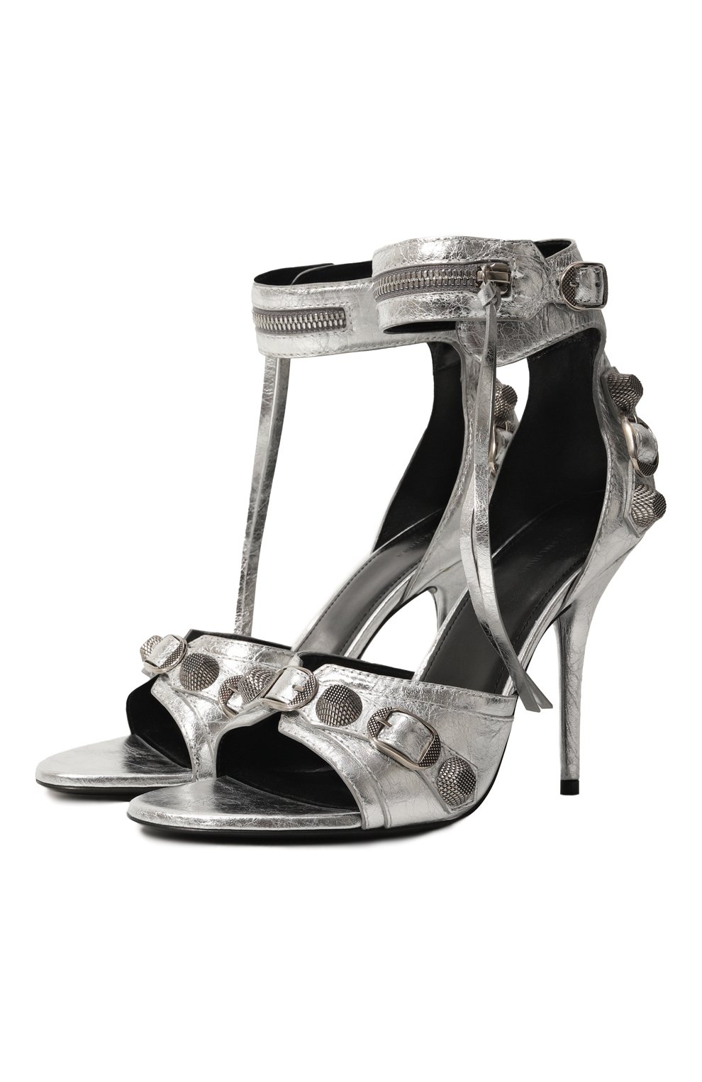 Кожаные босоножки cagole 110 BALENCIAGA, арт. 743057/WBDK3, фото 1