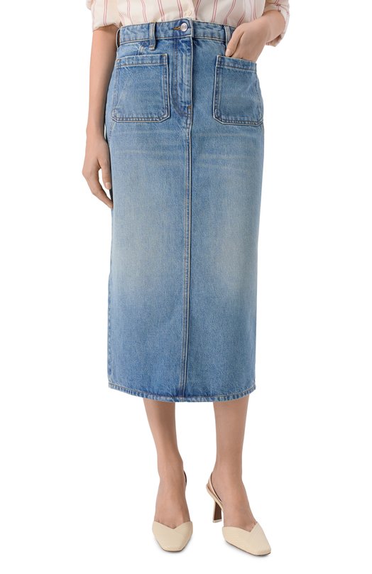 Джинсовая юбка  Iro WM31SIRYNE/AX468 Голубой  WM31SIRYNE/AX468 Фото 3