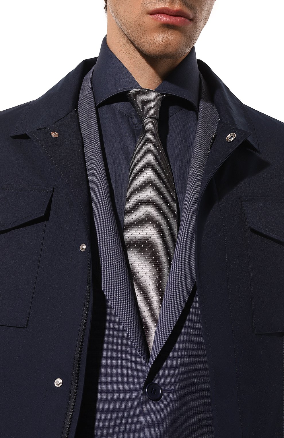 Шелковый галстук ZILLI, арт. 50000, фото 2