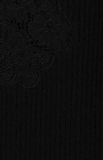 Платье-миди из смеси шерсти и кашемира с кружевной вставкой VALENTINO, арт. QB3KD076471, фото 5