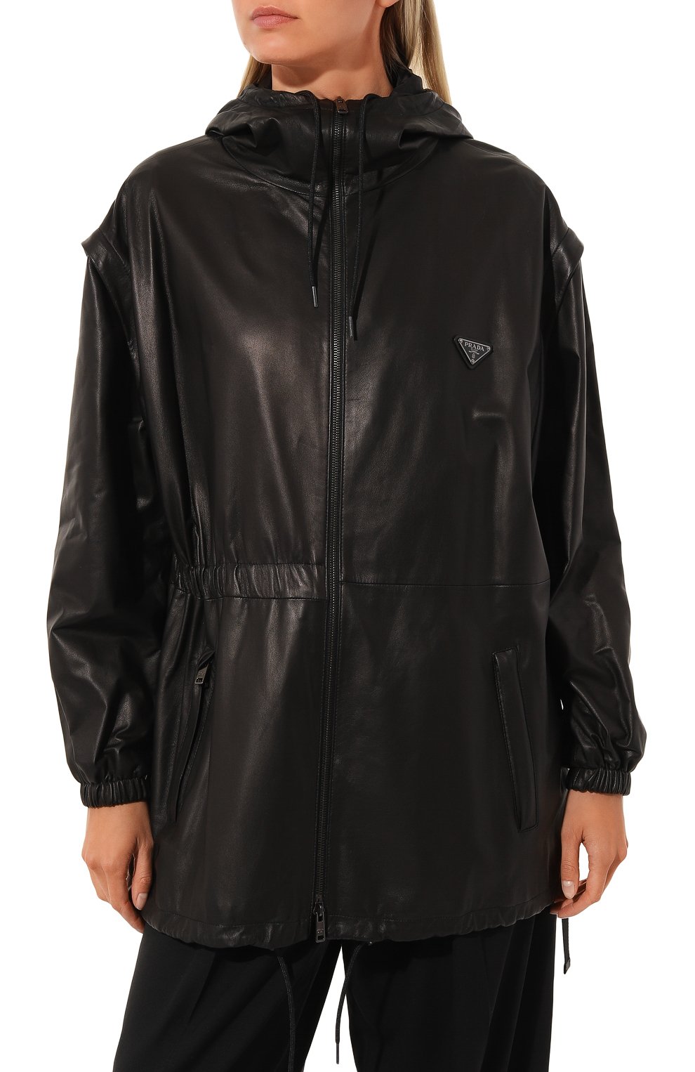 Кожаная куртка PRADA, арт. 58A044-08P-F0002, фото 3