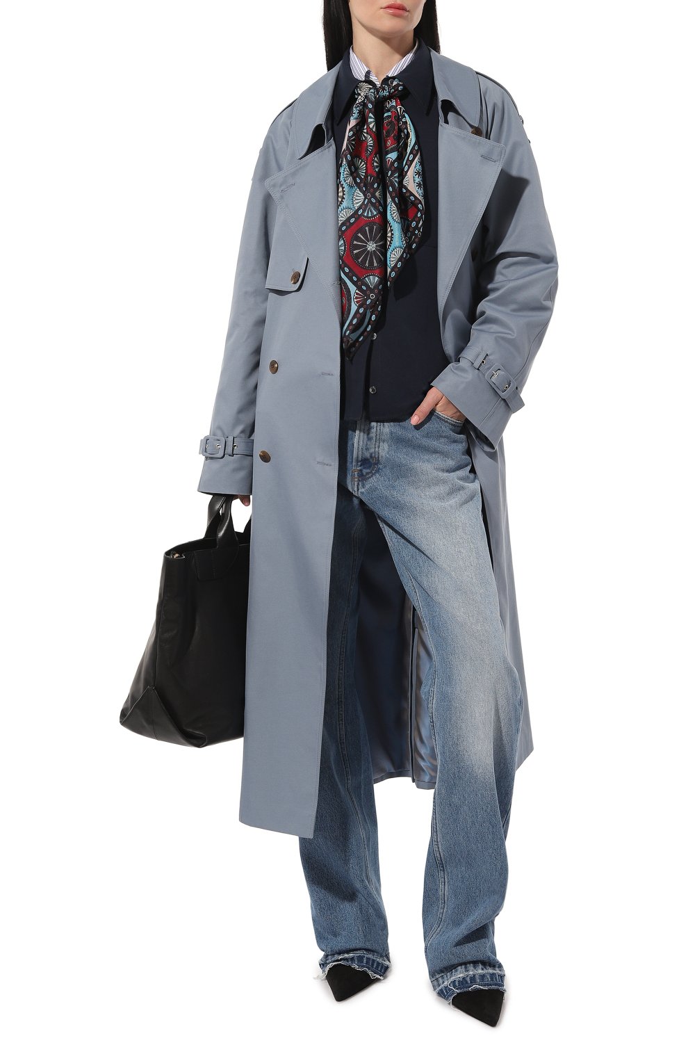 Шелковый платок византийский орнамент GOURJI, арт. T21VISRD7R/1, фото 3