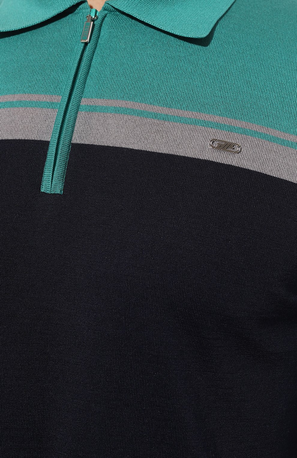 Поло из шелка и хлопка ZILLI, арт. MBZ-PZ152-BEAH1/MC01, фото 5