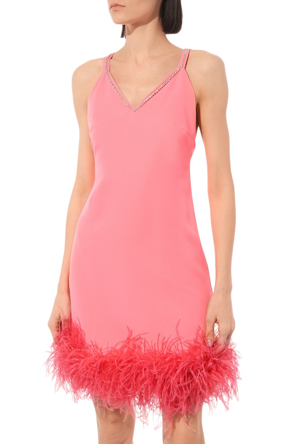 Платье с отделкой перьями страуса ALINE, арт. AL150601-1, фото 3