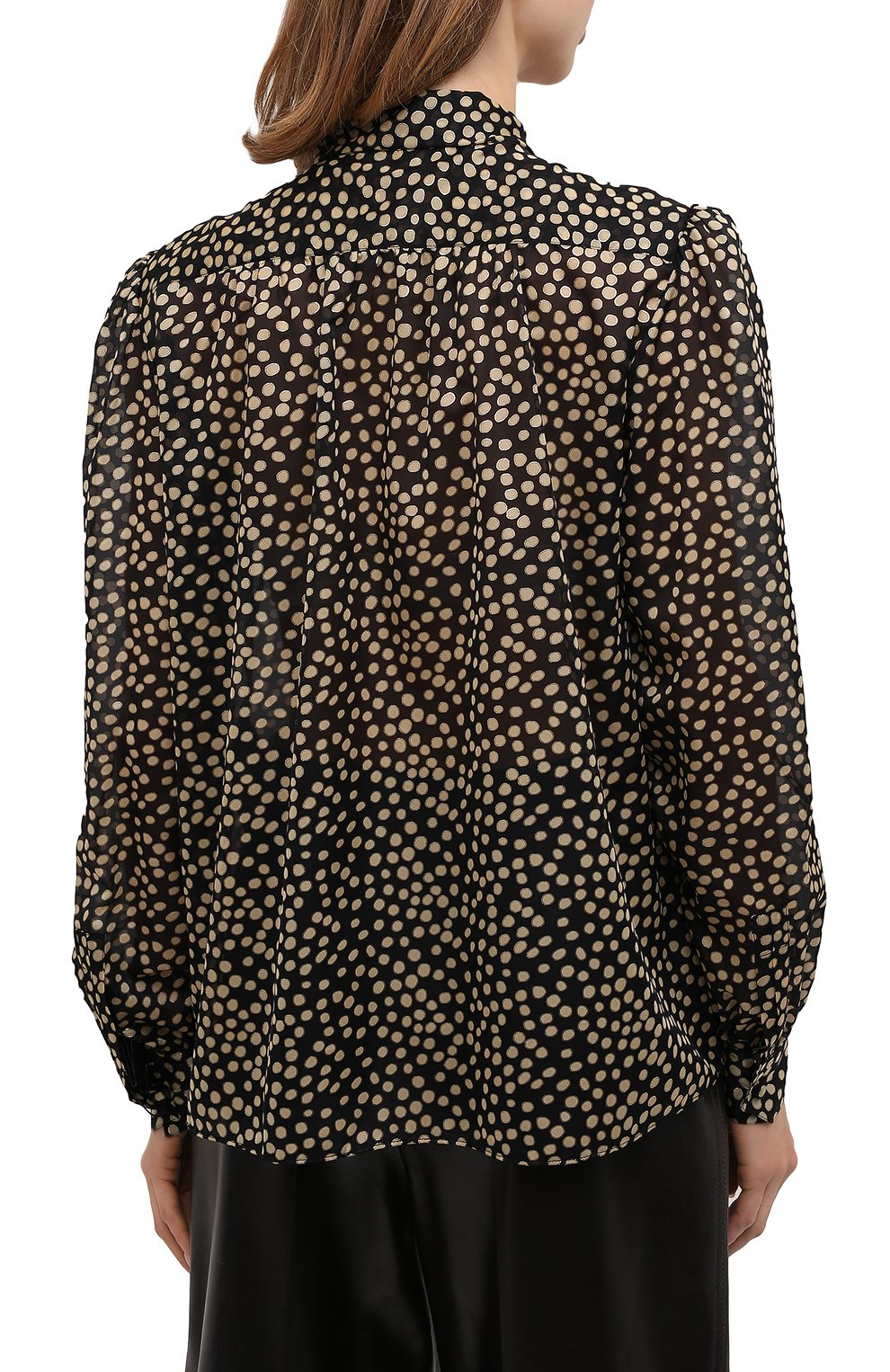 Шелковая блузка SAINT LAURENT, арт. 642347/Y8B09, фото 4