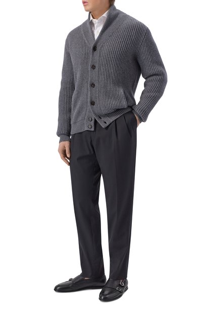 Кожаные монки GREEN GEORGE черного цвета по цене 58550 руб., арт. 1015/CERV0, фото 2 Кожаные монки GREEN GEORGE, арт. 1015/CERV0, фото 2