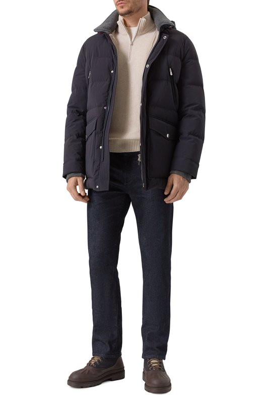 Пуховик Brunello Cucinelli MM4911823 Синий  MM4911823 Фото 2