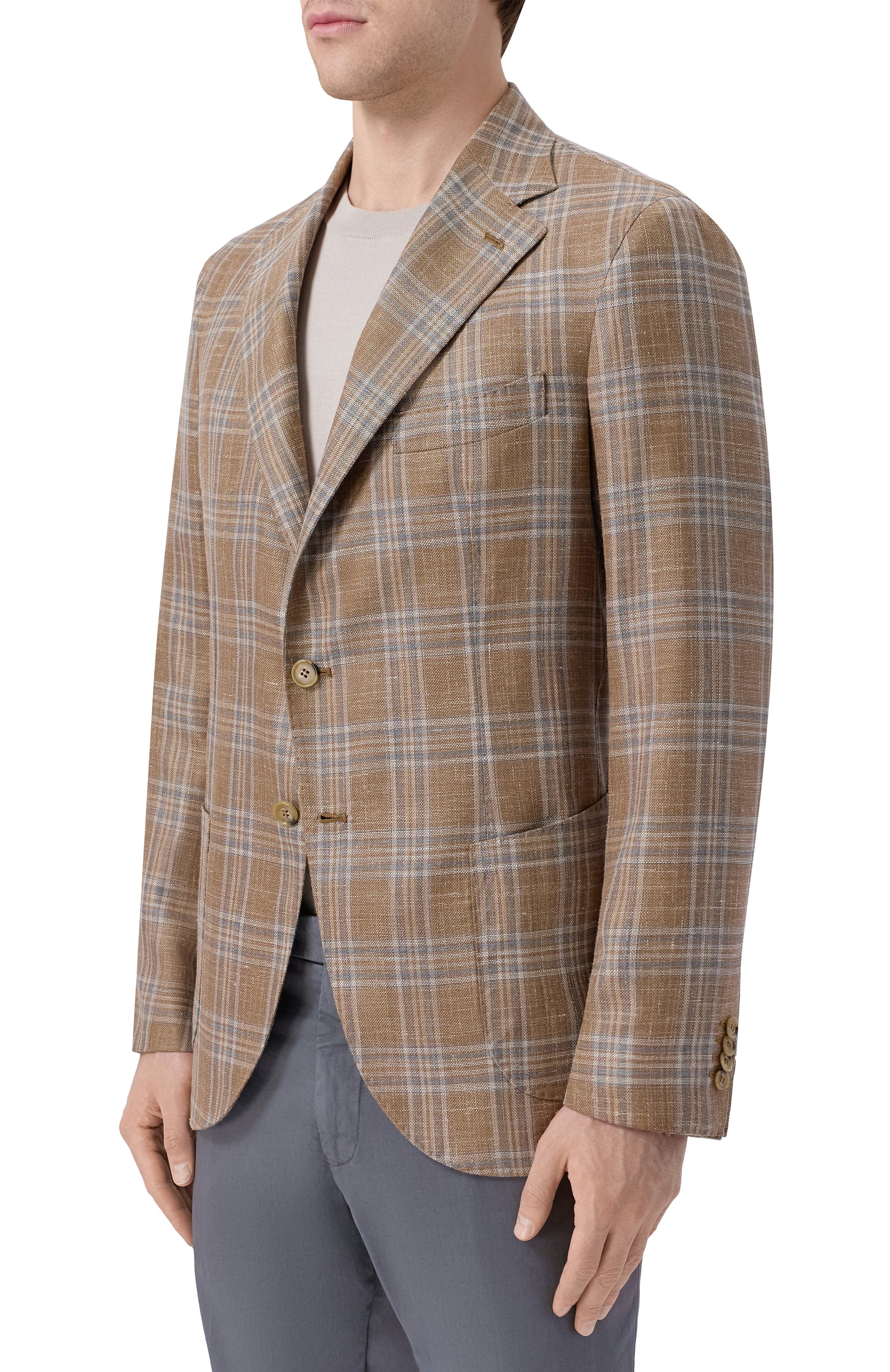 Пиджак из шерсти и шелка ANDREA CAMPAGNA, арт. SALINA/T26125, фото 3