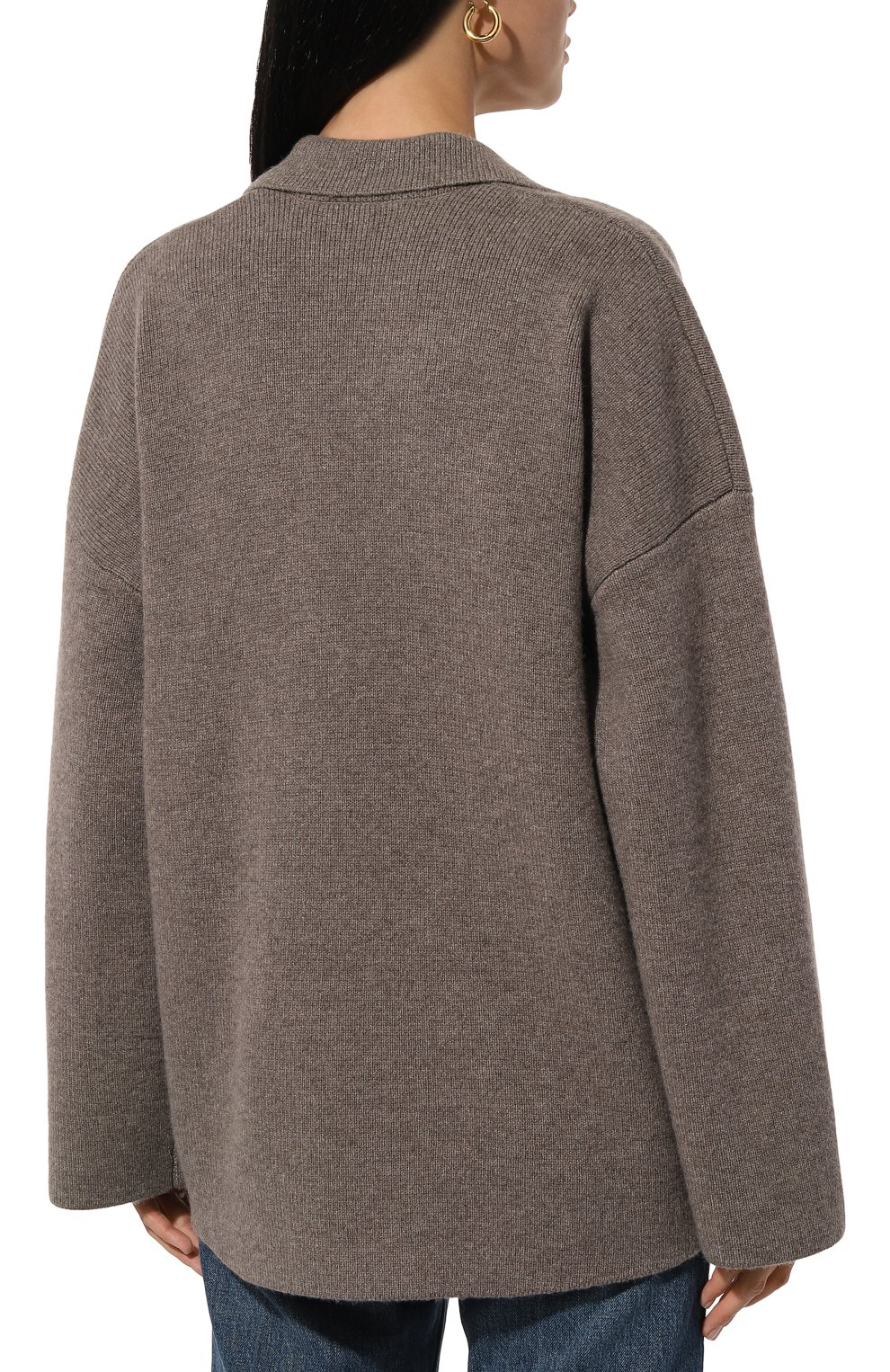 Кардиган из шерсти и кашемира CO коричневого цвета по цене 110000 руб., арт. 8423/WCM, фото 4 Кардиган из шерсти и кашемира CO, арт. 8423/WCM, фото 4