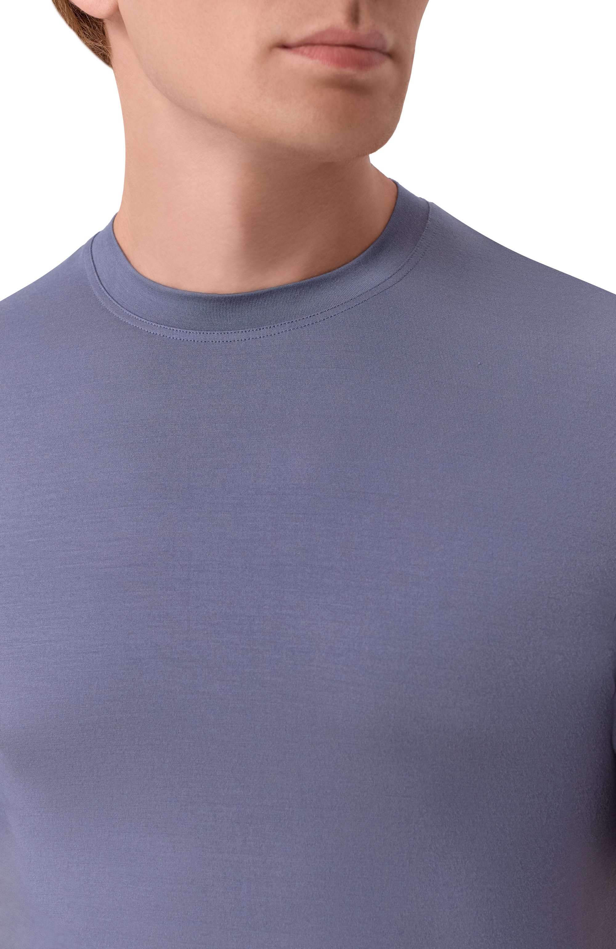 Футболка ZIMMERLI темно-серого цвета по цене 14450 руб., арт. 700-1341, фото 5 Футболка ZIMMERLI, арт. 700-1341, фото 5