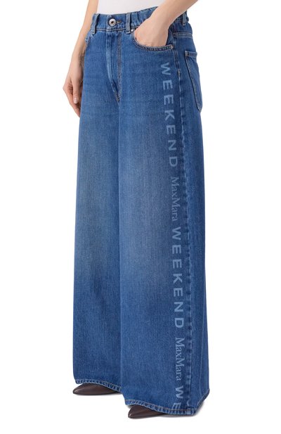 Джинсы WEEKEND MAX MARA синего цвета по цене 23650 руб., арт. WKDV0RTICE, фото 3 Джинсы WEEKEND MAX MARA, арт. WKDV0RTICE, фото 3