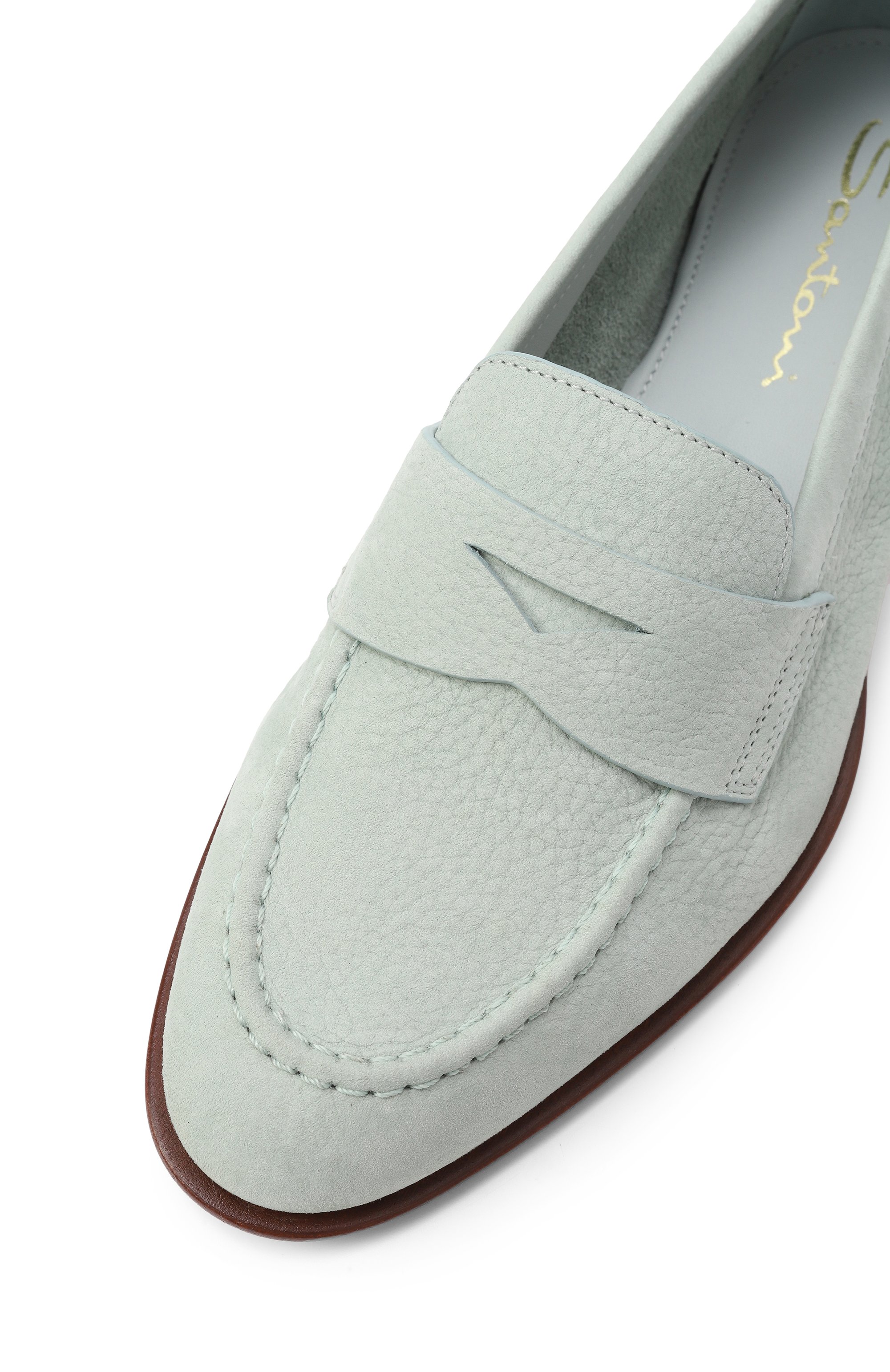 Пенни-лоферы из нубука SANTONI, арт. WUSG59962HAFSPRX, фото 7